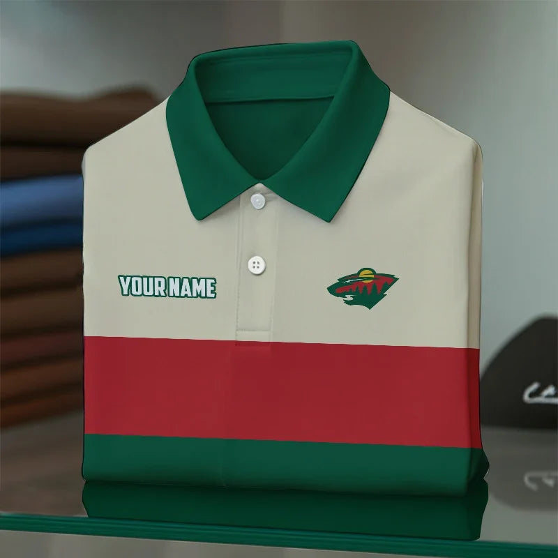 Limited Edition – Customized Nhl Minnesota Wild Polo Shirt - Image 2