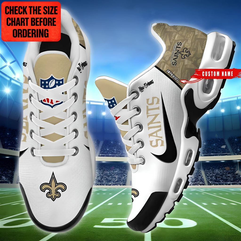 Limited Edition – Customized NFL New Orleans Saints Air Max Plus Sneakers