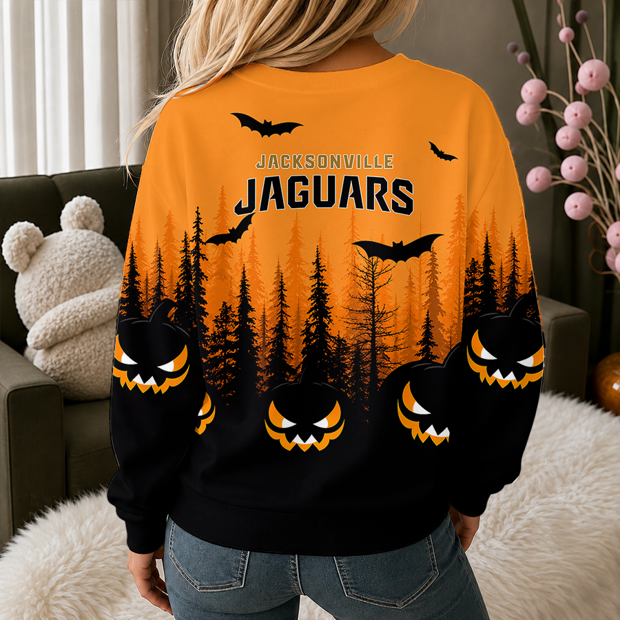 Limited Edition – Customized NFL Jacksonville Jaguars Unisex Halloween Sweatshirt - Image 2