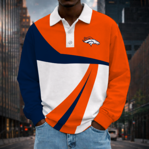 Limited Edition – Customized NFL Denver Broncos Long Sleeve Polo Shirt