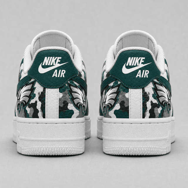 Limited Edition – Customized NFL Philadelphia Eagles Air Force 1 Shoes - Image 3