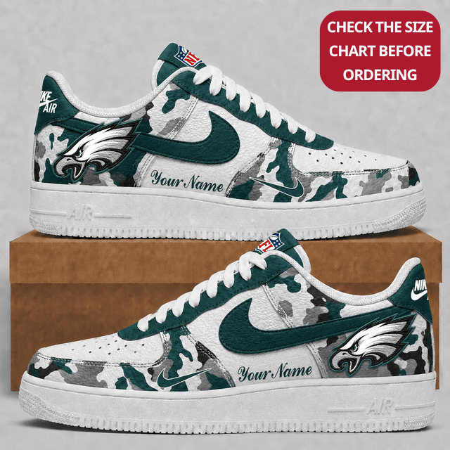 Limited Edition – Customized NFL Philadelphia Eagles Air Force 1 Shoes