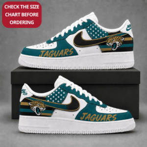 Limited Edition – Customized NFL Jacksonville Jaguars Air Force 1 Shoes