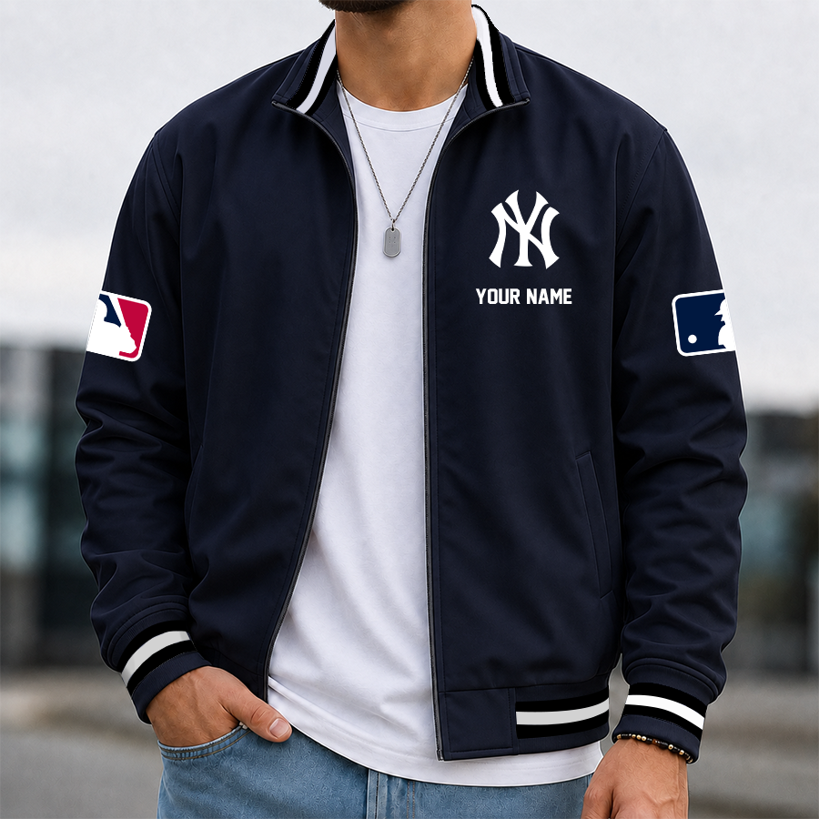 Limited Edition – Customized MLB New York Yankees Multicolor Men’s Casual Jacket - Image 2
