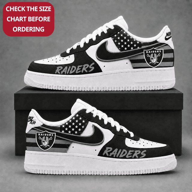Limited Edition – Customized NFL Las Vegas Raiders Air Force 1 Shoes
