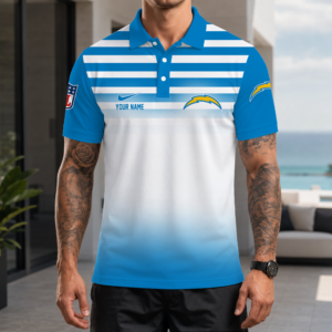 Limited Edition – Customized NFL Los Angeles Chargers Polo Shirt