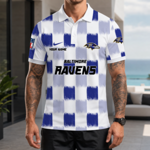 Limited Edition – Customized NFL Baltimore Ravens Polo Shirt
