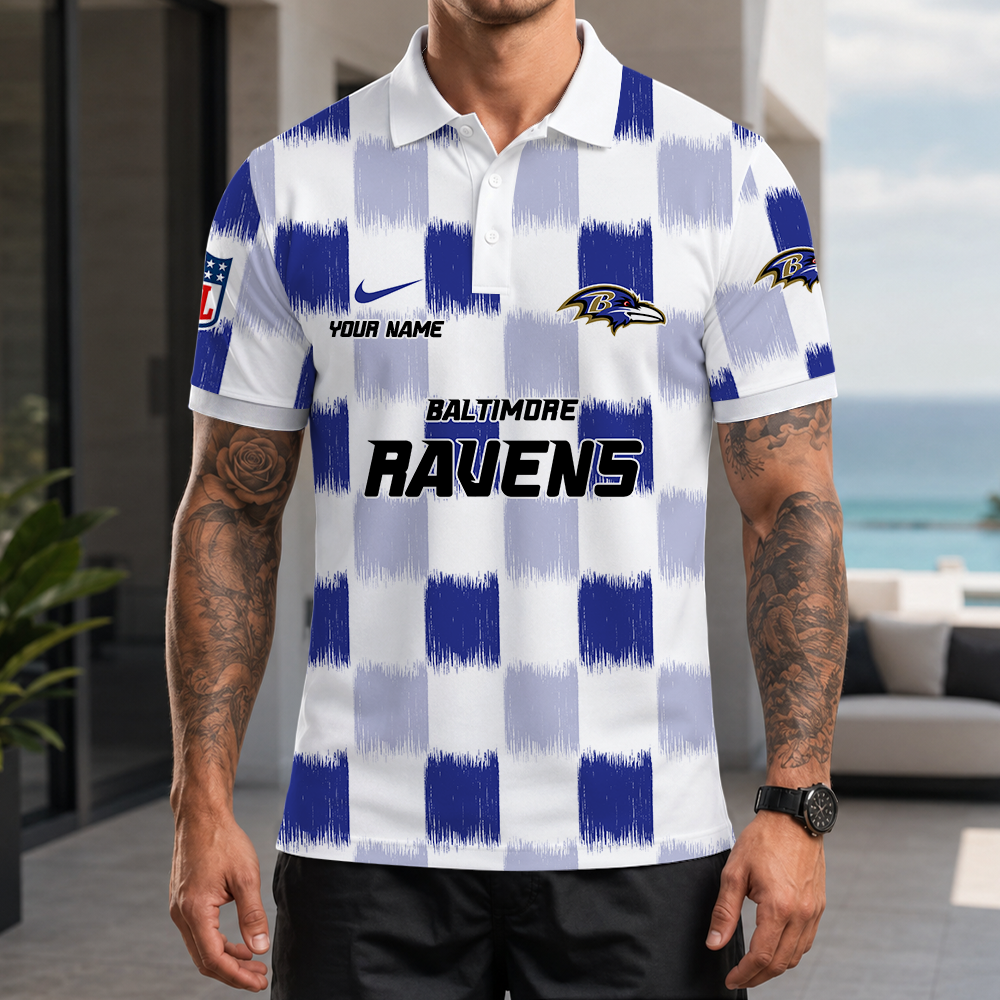 Limited Edition – Customized NFL Baltimore Ravens Polo Shirt