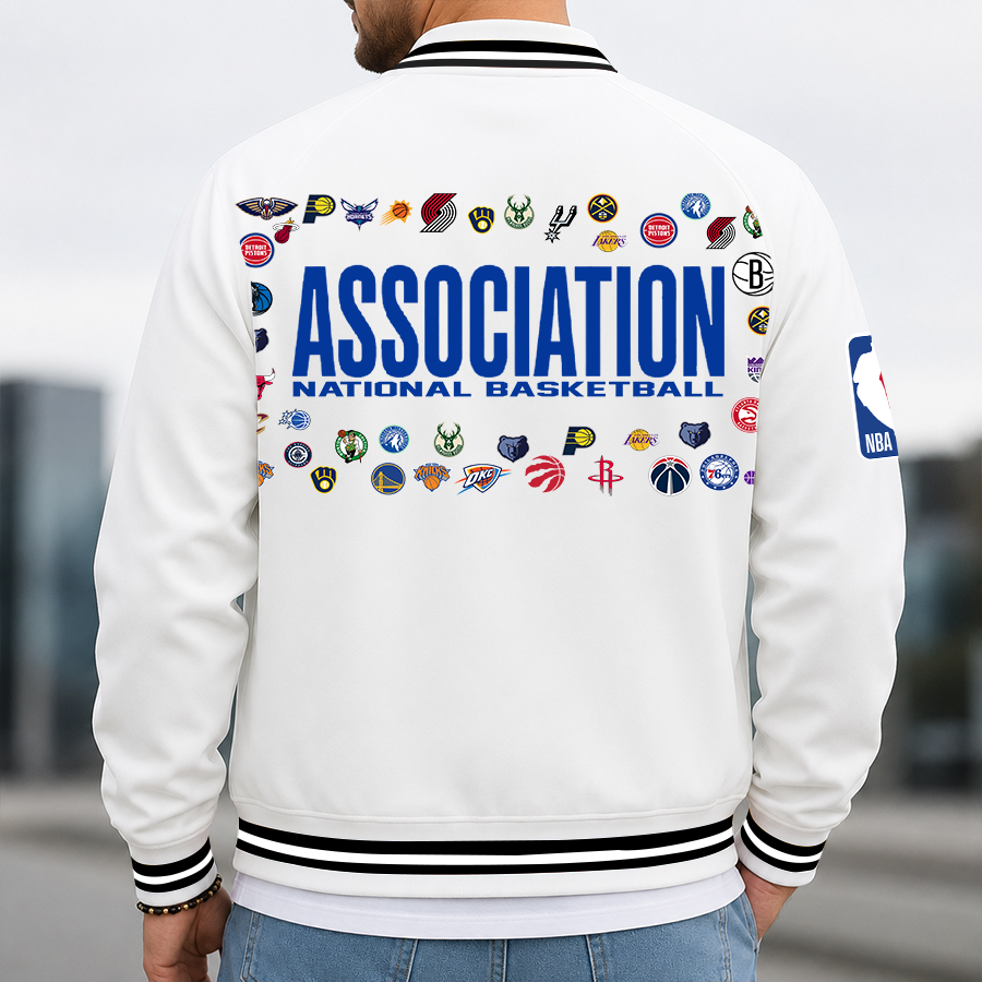 Limited Edition – Customized NBA All Teams Multicolor Men’s Casual Jacket - Image 3
