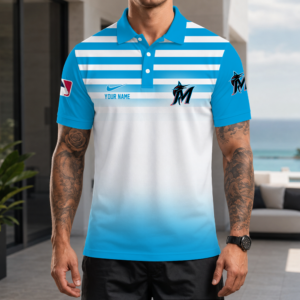 Limited Edition – Customized MLB Miami Marlins Polo Shirt