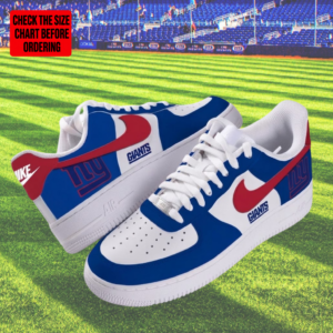 Limited Edition – Customized NFL New York Giants Air Force 1 Shoes