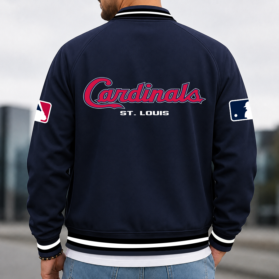 Limited Edition – Customized MLB St. Louis Cardinals Multicolor Men’s Casual Jacket - Image 3