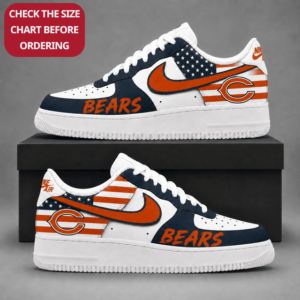 Limited Edition – Customized NFL Chicago Bears Air Force 1 Shoes