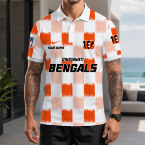 Limited Edition – Customized NFL Cincinnati Bengals Polo Shirt