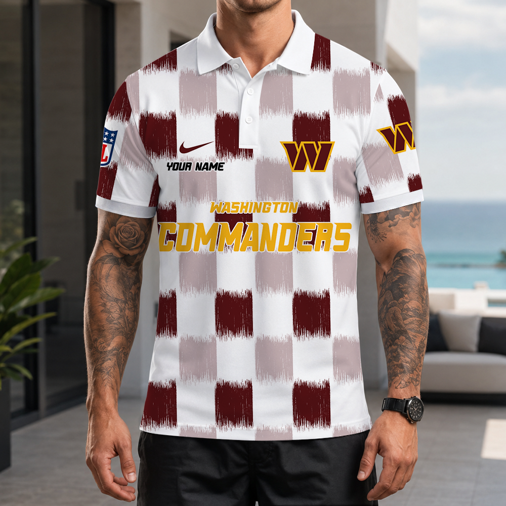 Limited Edition – Customized NFL Washington Commanders Polo Shirt