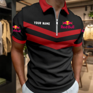 Limited Edition – Customized F1 Red Bull Racing Zip Polo Shirt