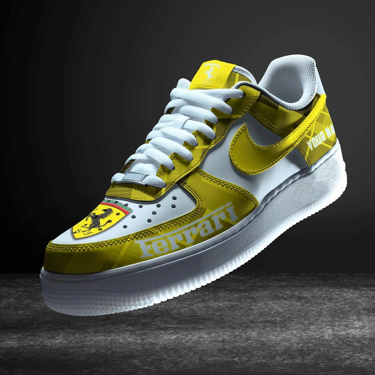 Limited Edition – Customized F1 Ferrari Air Force 1 Sneakers
