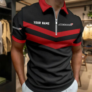 Limited Edition – Customized F1 Mclaren Zip Polo Shirt