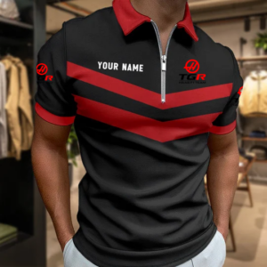 Limited Edition – Customized F1 Haas Zip Polo Shirt