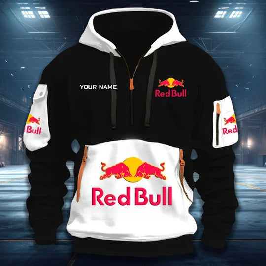 Limited Edition – Customized F1 Red Bull Racing Quarter Zip Hoodie - Image 2