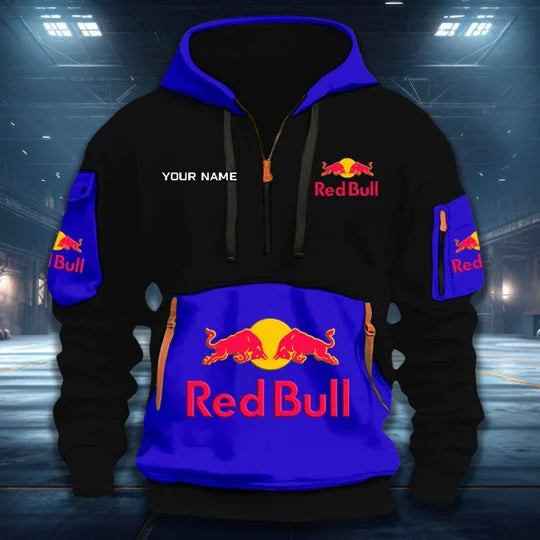 Limited Edition – Customized F1 Red Bull Racing Quarter Zip Hoodie - Image 5