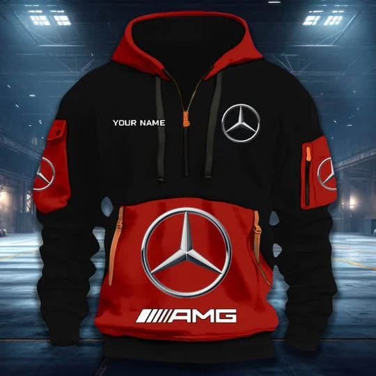 Limited Edition – Customized F1 Mercedes Quarter Zip Hoodie - Image 2