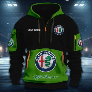 Limited Edition – Customized F1 Alfa Romeo Quarter Zip Hoodie