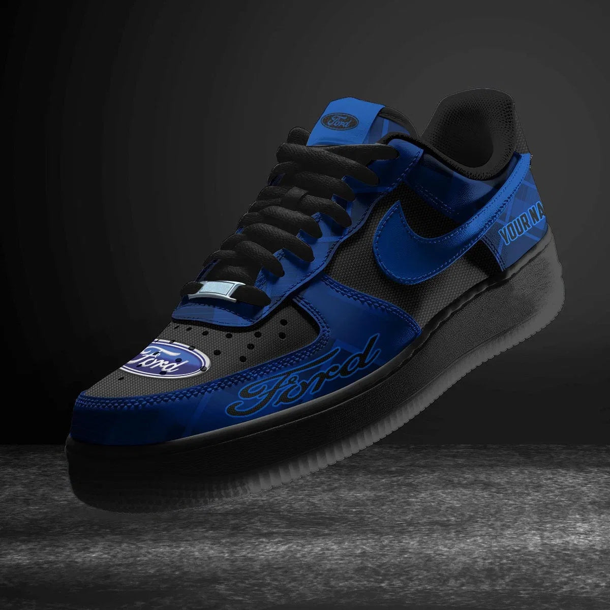 Limited Edition – Customized F1 Ford Racing Air Force 1 Sneakers - Image 2