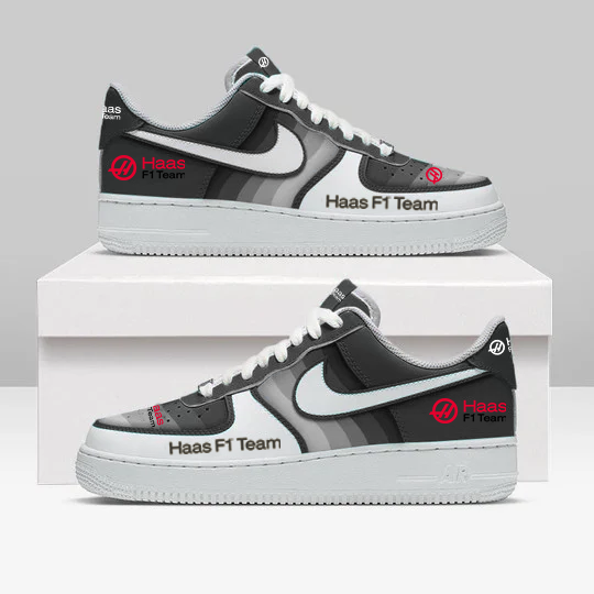 Limited Edition – Customized F1 Haas Air Force 1 Sneakers