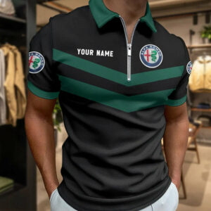Limited Edition – Customized F1 Alfa Romeo Zip Polo Shirt