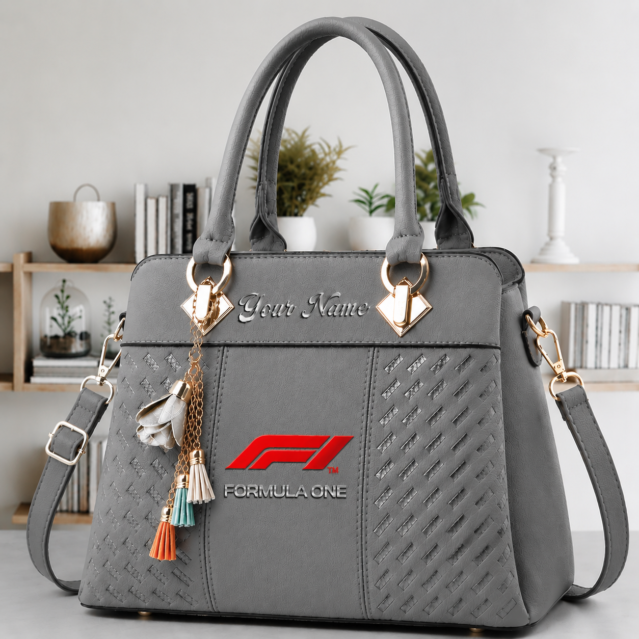 Limited Edition – Customized F1 Formula 1 Multicolor Handbag - Image 4