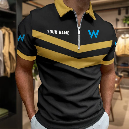 Limited Edition – Customized F1 Williams Racing Zip Polo Shirt - Image 4
