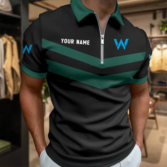 Limited Edition – Customized F1 Williams Racing Zip Polo Shirt - Image 6