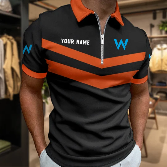 Limited Edition – Customized F1 Williams Racing Zip Polo Shirt - Image 7