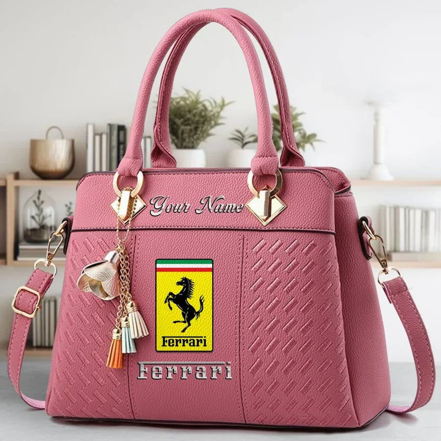 Limited Edition – Customized F1 Scuderia Ferrari Multicolor Handbag - Image 3