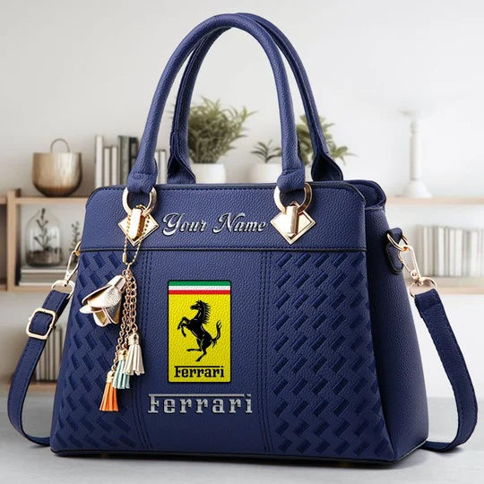 Limited Edition – Customized F1 Scuderia Ferrari Multicolor Handbag - Image 4