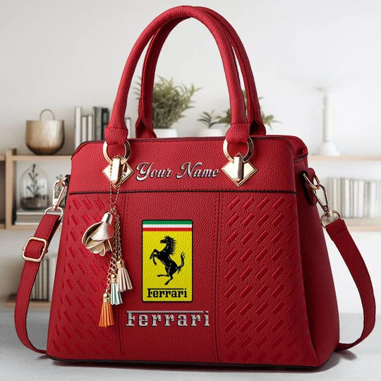 Limited Edition – Customized F1 Scuderia Ferrari Multicolor Handbag - Image 6