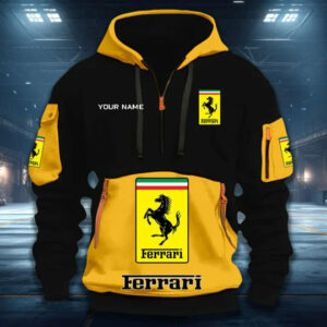 Limited Edition – Customized F1 Scuderia Ferrari Quarter Zip Hoodie
