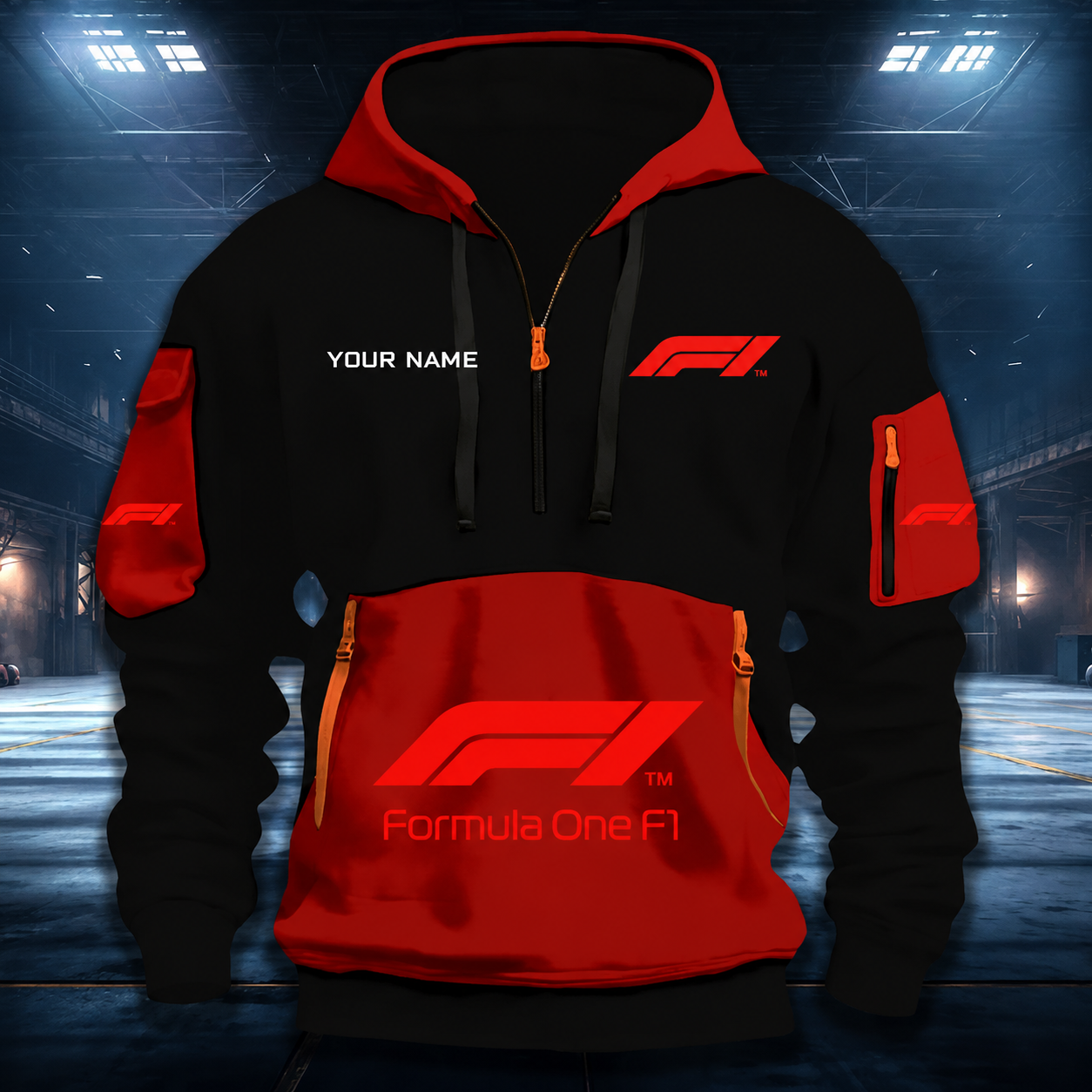 Limited Edition – Customized F1 Formula 1 Quarter Zip Hoodie - Image 3