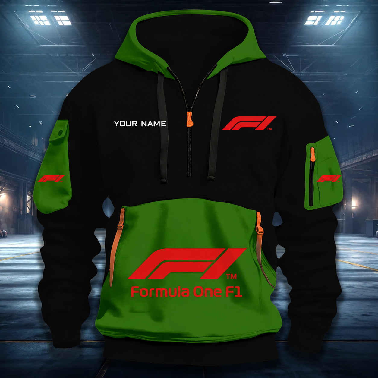 Limited Edition – Customized F1 Formula 1 Quarter Zip Hoodie - Image 5