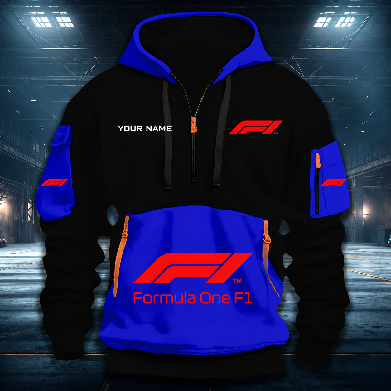 Limited Edition – Customized F1 Formula 1 Quarter Zip Hoodie - Image 4