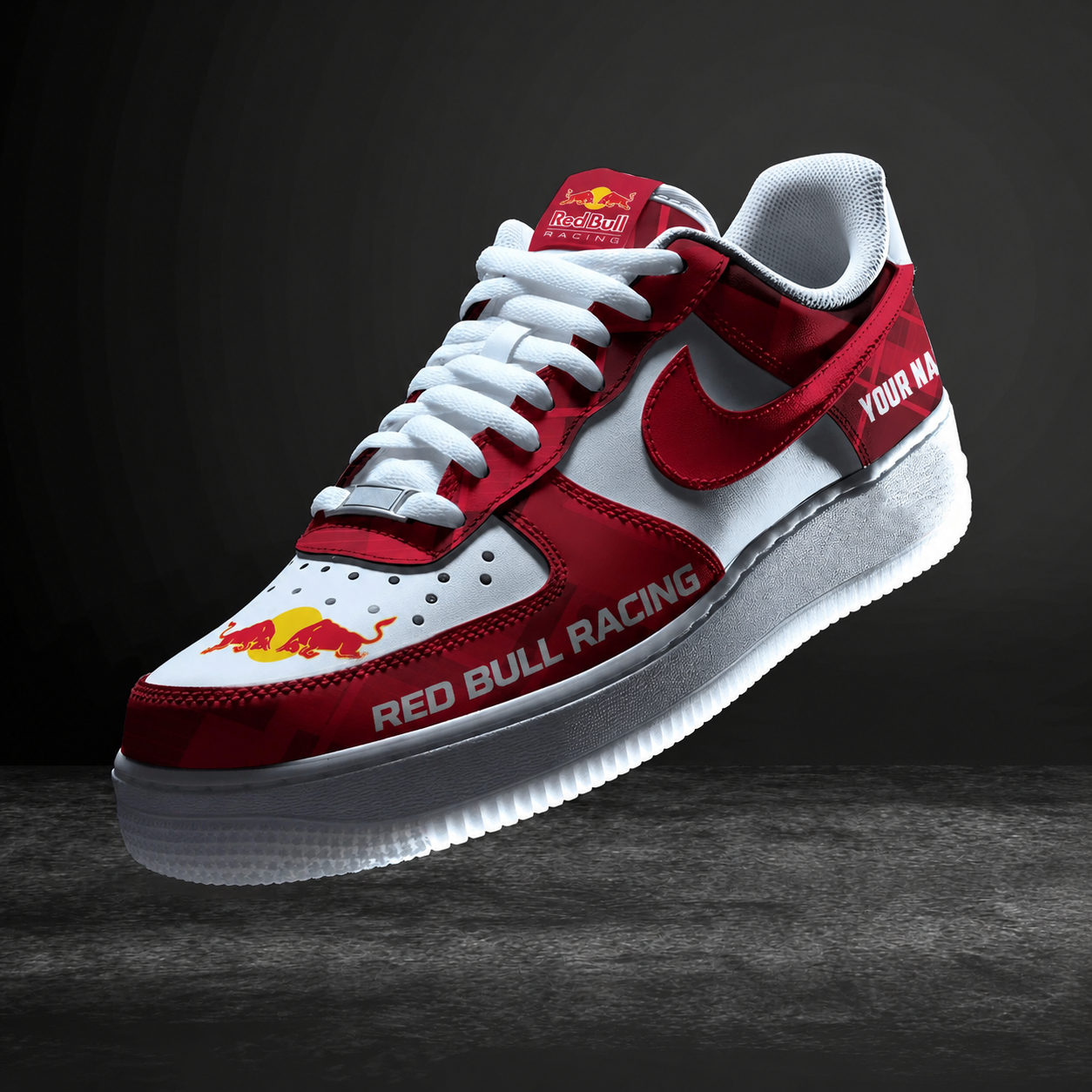 Limited Edition – Customized F1 Red Bull Air Force 1 Sneakers - Image 2