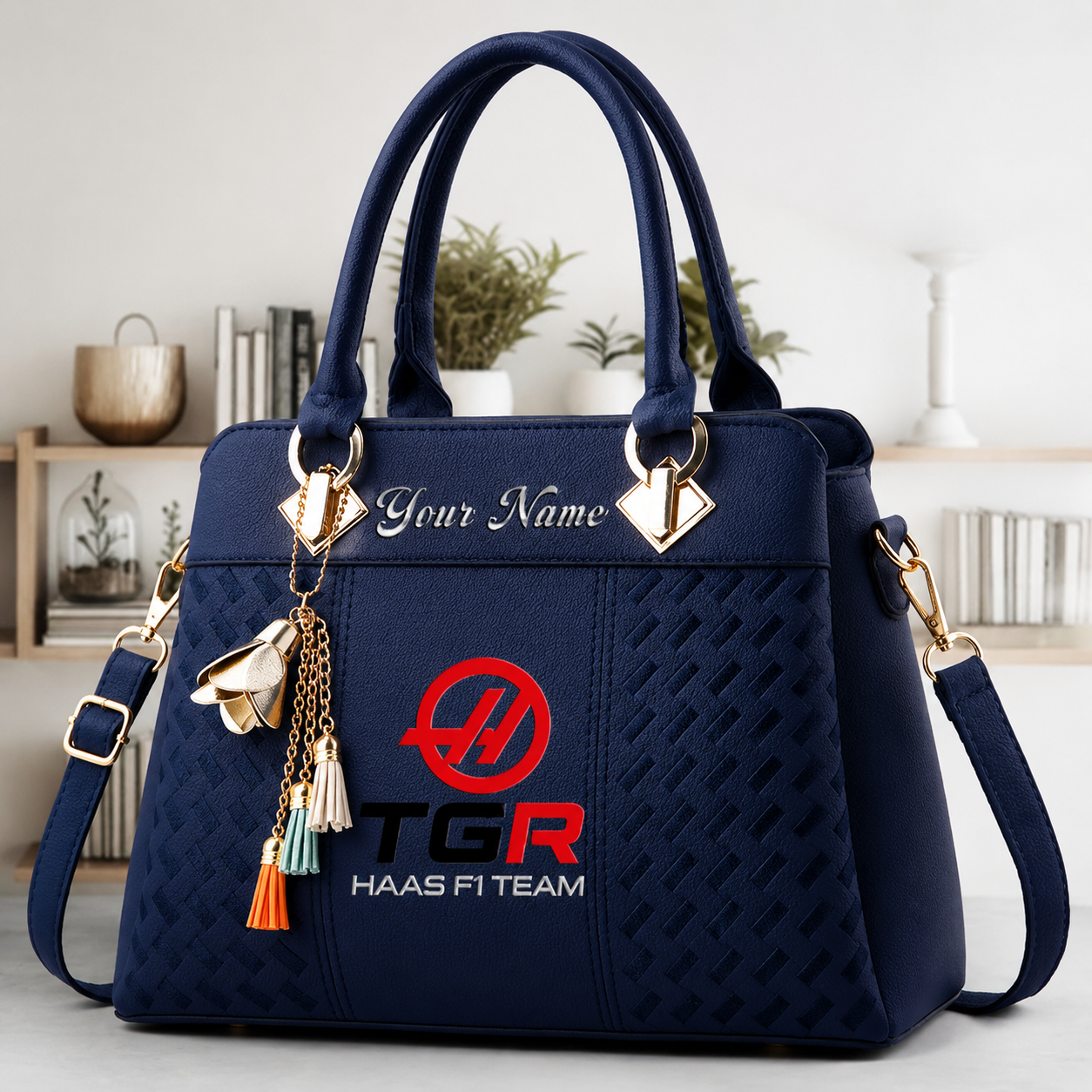 Limited Edition – Customized F1 Haas Multicolor Handbag - Image 5