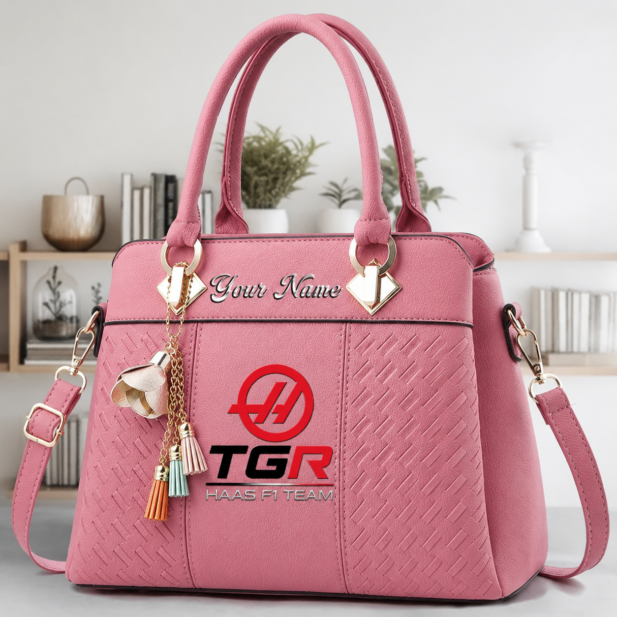 Limited Edition – Customized F1 Haas Multicolor Handbag - Image 6