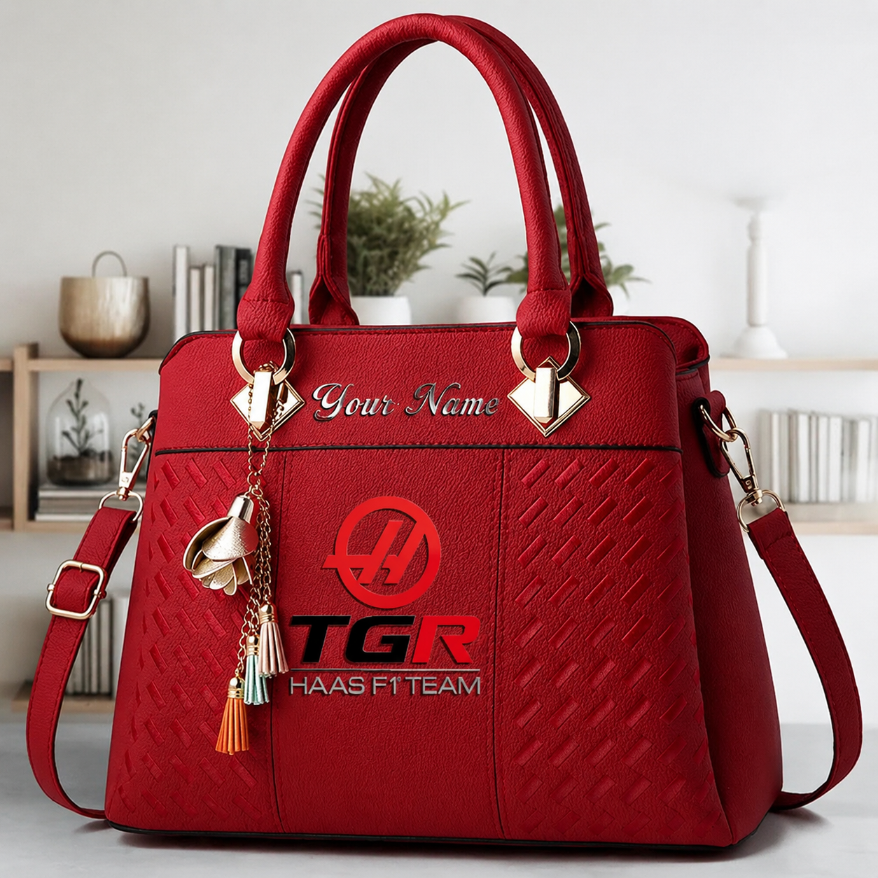 Limited Edition – Customized F1 Haas Multicolor Handbag