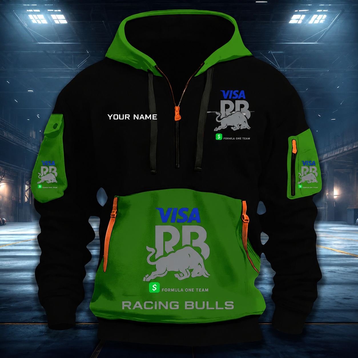 Limited Edition – Customized F1 Racing Bulls Quarter Zip Hoodie - Image 5