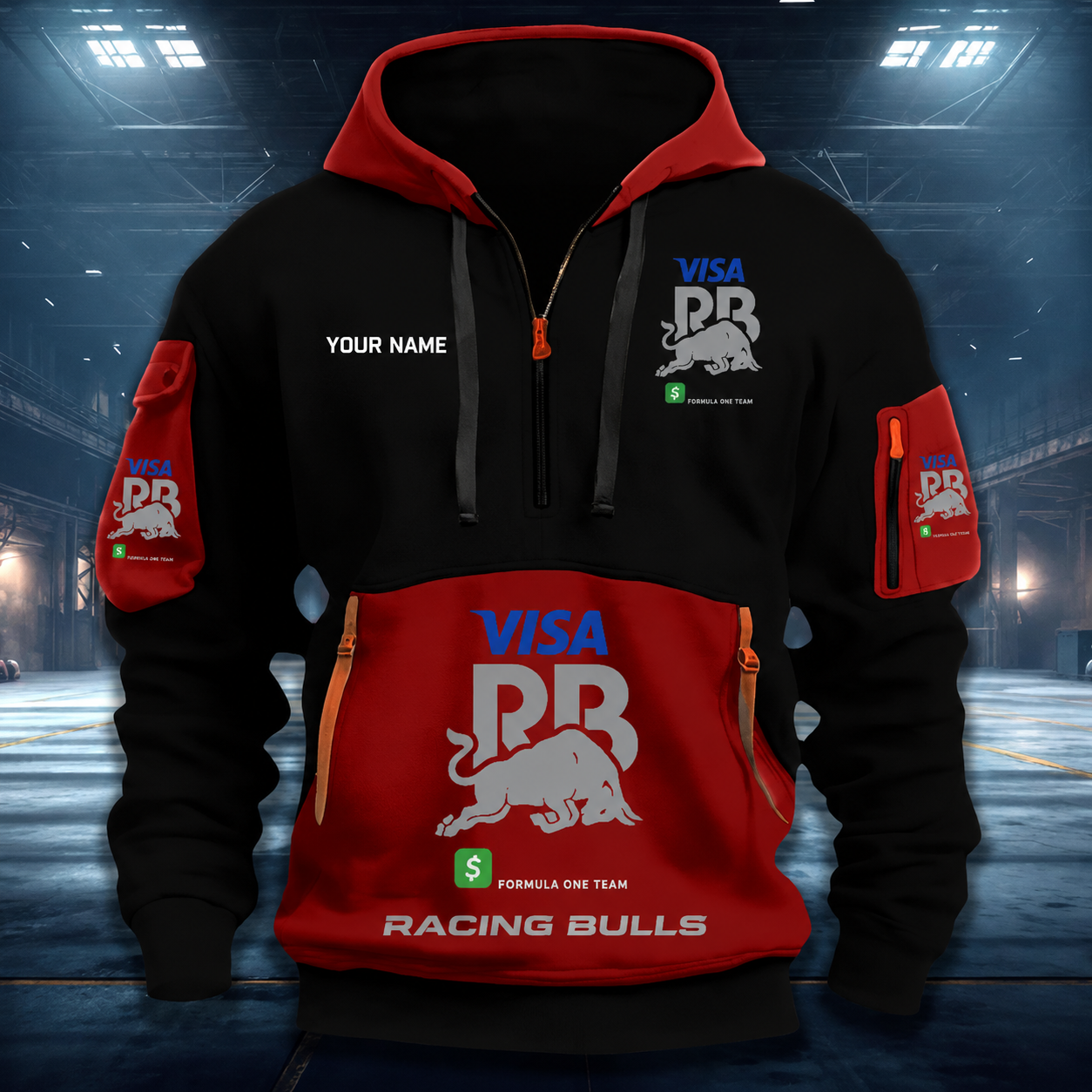 Limited Edition – Customized F1 Racing Bulls Quarter Zip Hoodie