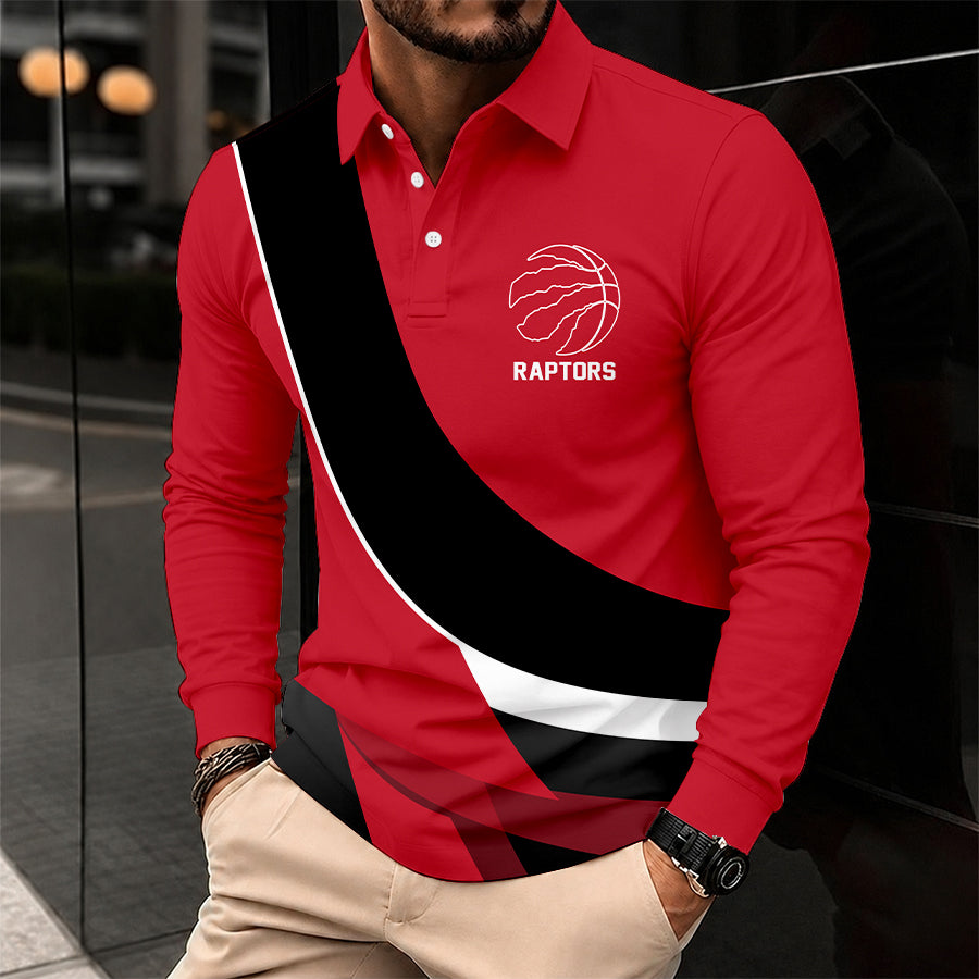 Limited Edition – Customized NBA Toronto Raptors Men Long Sleeve Polo Shirt