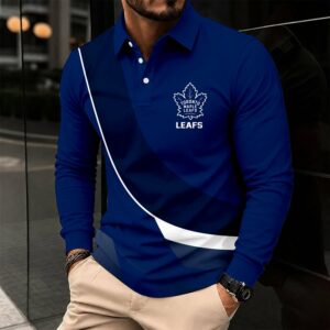 Limited Edition – Customized Nhl Toronto Maple Leafs Men Long Sleeve Polo Shirt