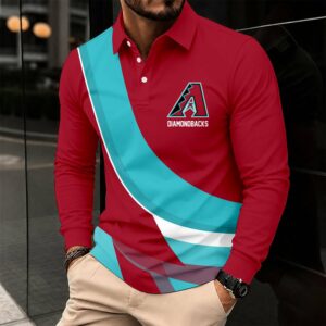 Limited Edition – Customized MLB Arizona Diamondbacks Men’s Long Sleeve Polo Shirt